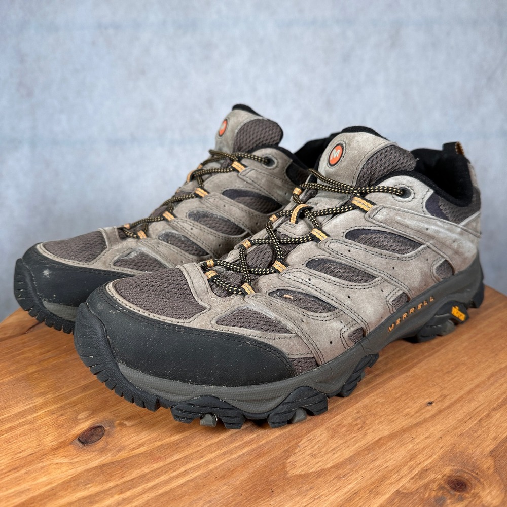Merrell Moab 3 Hiking Shoes Mens 13 Walnut Brown Good Vibram Trail J035893